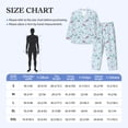 thumbnail image 4 of Salouo Rabbit And Butterfly Print Button-Front Long Sleeve Pajama Set for Men, Soft 2Pjs Men's Long Sleeve Sleepwear-X-Large, 4 of 7