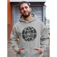thumbnail image 2 of Triangle Eye In A Ball Hoodie Men -SPIdeals Designs, Male Medium, 2 of 4