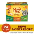 Meow Mix Poultry Selections Variety Pack Wet Cat Food, 24 Cups