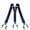 Blue suspenders, variant on YXRIJDJ Heavy Duty Pink Suspenders For Men 1.4 Inches Wide Full Elastic Suspenders With 6pcs Button End