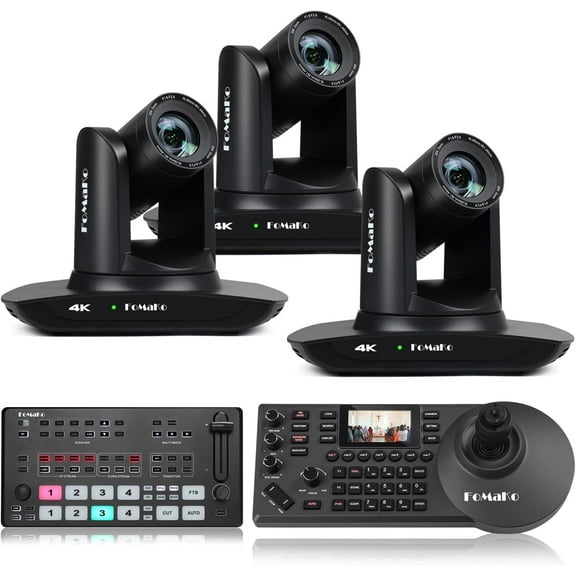 FoMaKo 4K PTZ Camera HDMI, AI Auto-Tracking, 4K 20X Optical Zoom,for Education&Professional Demos Including Online Classes and Skill Tutorials Live Streaming and Live Production(K20UHX3 M1 KC608 Pro)