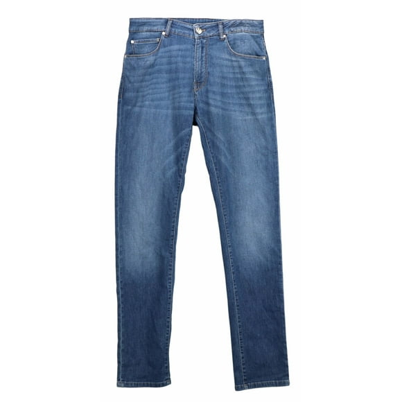 PT01 Men's Denim Blue Jazz Cotton Causal Pants Casual - 38