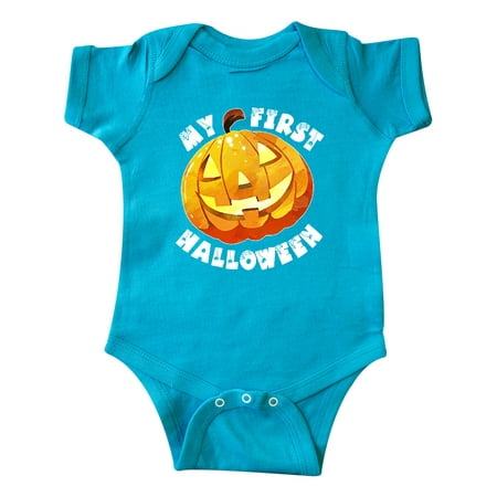

Inktastic My 1st Halloween Cute Pumpkin Gift Baby Boy or Baby Girl Bodysuit