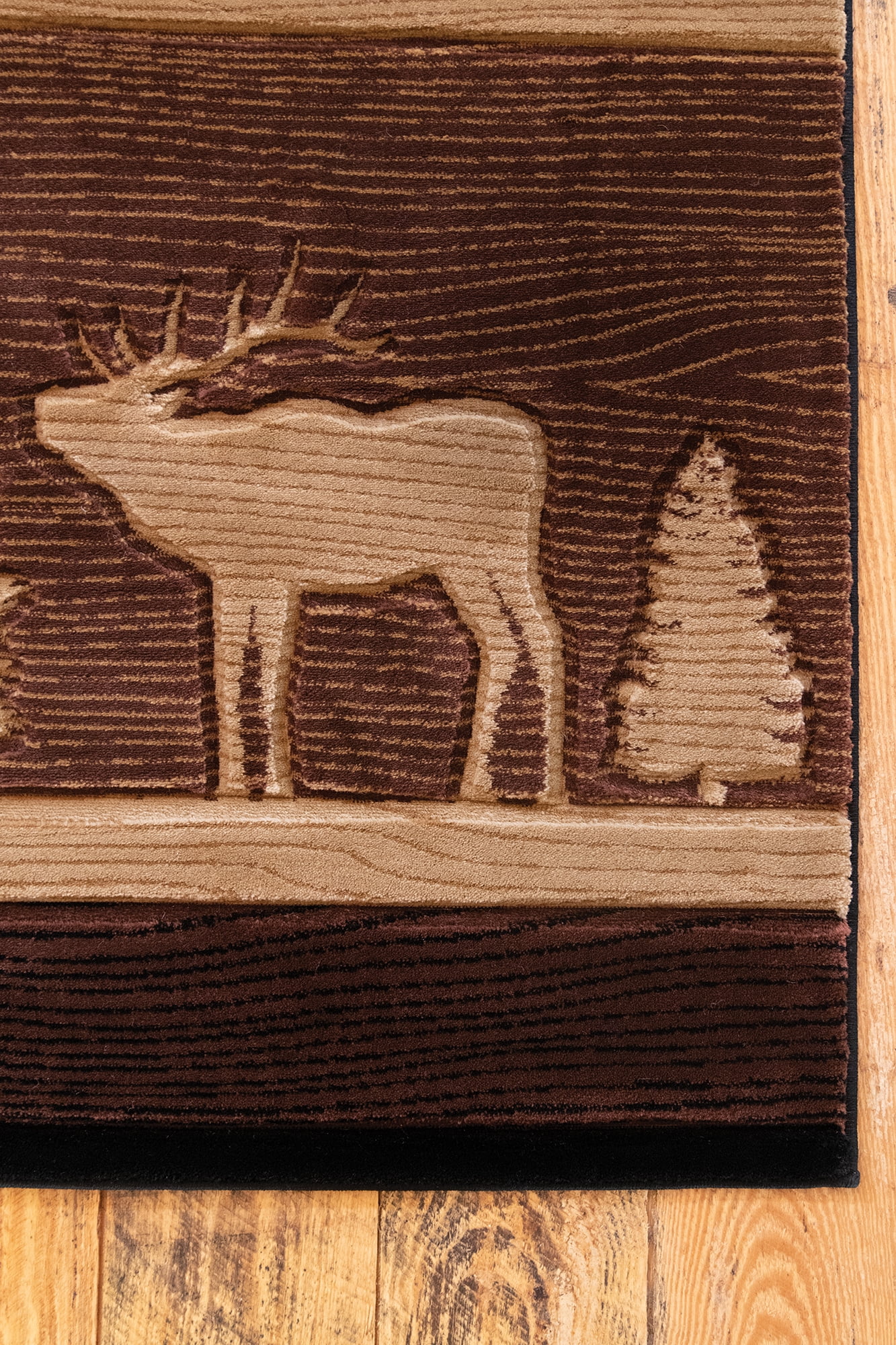 United Weavers of America Lodge Animal Print Loomed Area Rug, 5.25' x 7.5'