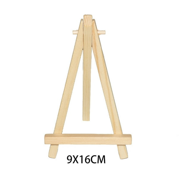 Caballete pequeño de madera maciza plegable para escritorio, estante de exhibición de escritorio de madera para niños, caballete pequeño para bocetos al óleo
