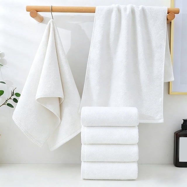 Solid Color Cottons Towel Household Absorbent Adult Face Towel