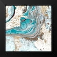 thumbnail image 2 of Kimberly, Allen 15x15 Black Modern Framed Museum Art Print Titled - Turquoise 1, 2 of 5