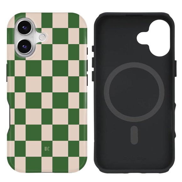 Funda de teléfono uColor compatible con iPhone 16 de 6.1 pulgadas, verde