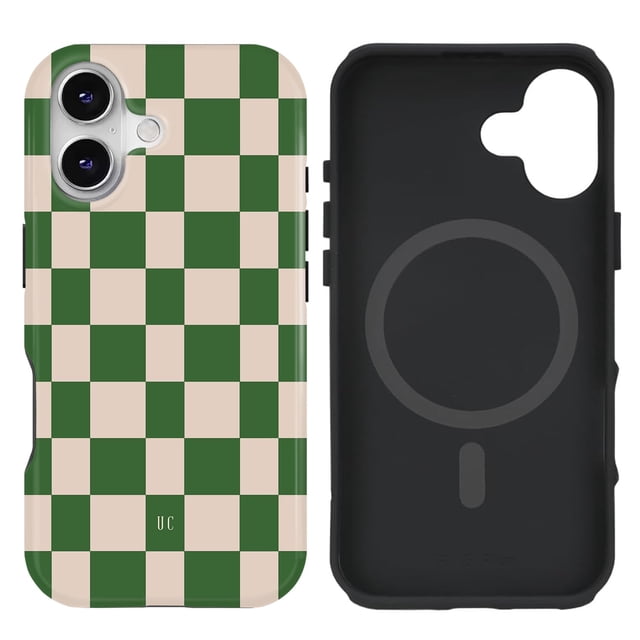 Funda de teléfono uColor compatible con iPhone 16 de 6.1 pulgadas, verde