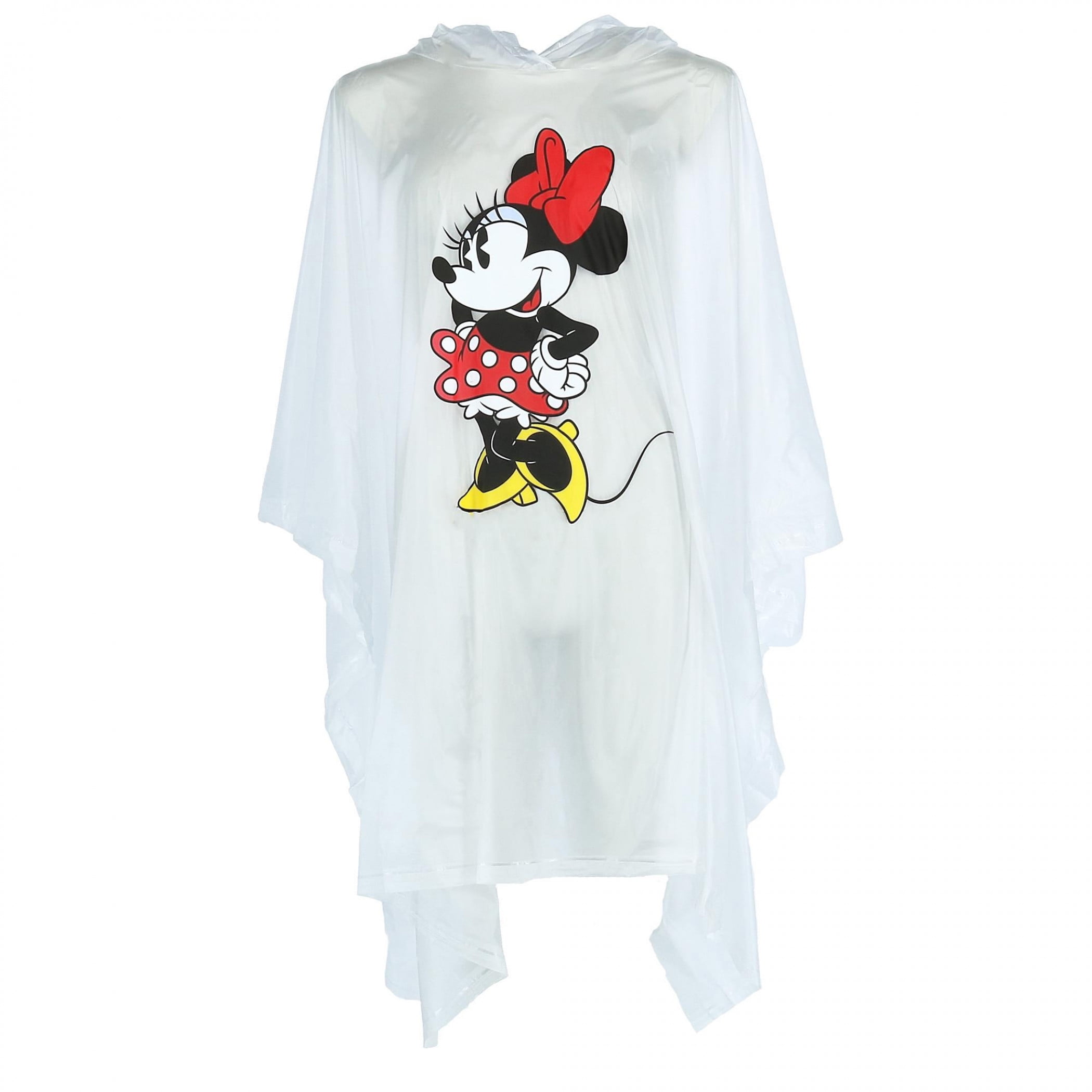 Mickey Mouse 796735 Mickey Mouse Minnie Mouse Clear Adult Rain Poncho