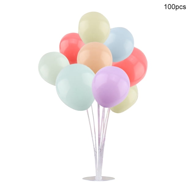 Globos de látex redondos multicolores para bodas y cumpleaños, paquete de 100 piezas
