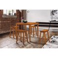 thumbnail image 2 of Homelegance HO- 5 Piece Saddleback Dinette Set, Oak-Sand-Thru Finish, One Size, 2 of 2