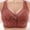 Wine, variant on Elvqul Womens Full Coverage Bras Plus Size Wirefree Bralette Pink Underwear Support Bras