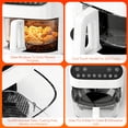 thumbnail image 3 of Kismile 5 Quart Borosilicate Glass Air Fryer, Transparent Basket, White, 3 of 10