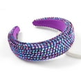 thumbnail image 4 of Women's Sparkling Crystal Padded Rhinestone Wide Bejeweled Hair Headband Party Hairband Hair Accessories, 4 of 5