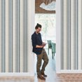 thumbnail image 2 of Chesapeake Hamilton Blue Stripe Wallpaper, 2 of 2