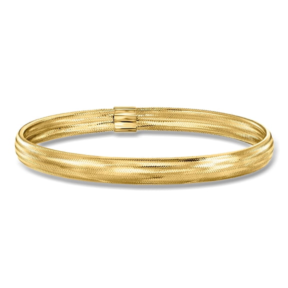 Ross-Simons Italian 10kt Yellow Gold Mesh Stretch Bangle Bracelet, Women's, Adult