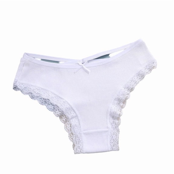 Ashirexll Plus Size Underwear for Women, Ladies Underwear Panties, Floral Lace Mid Waist Tummy Control Hip Lifting Breathable Panties