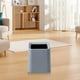 thumbnail image 4 of Mini Desktop Trash Can | Small Square Open Bin for Office, Living Room, Study, Coffee Table Organization | Plastic Waste Container | Multi-Use Storage | White/Gray/Pink/Blue/Black | 5.2x5.2x6 in | 1, 4 of 6