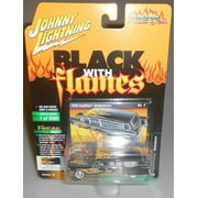 Johnny Lightning 1959 Cadillac Ambulance Black with Flames Street Freaks 2021