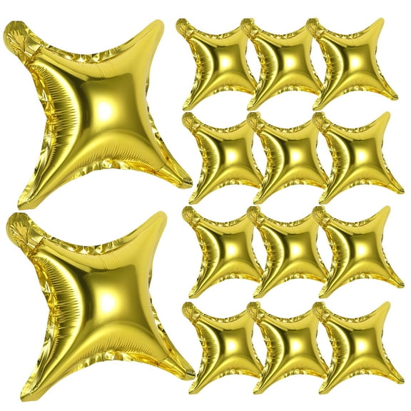 FRCOLOR Golden Aluminum Foil Balloons for Decoration 10Inchs 20pcs Bright Color for Party and Home