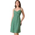 thumbnail image 1 of INSPIRE CHIC Women's Floral Twist Front Adjustable Strap Dress, 1 of 6