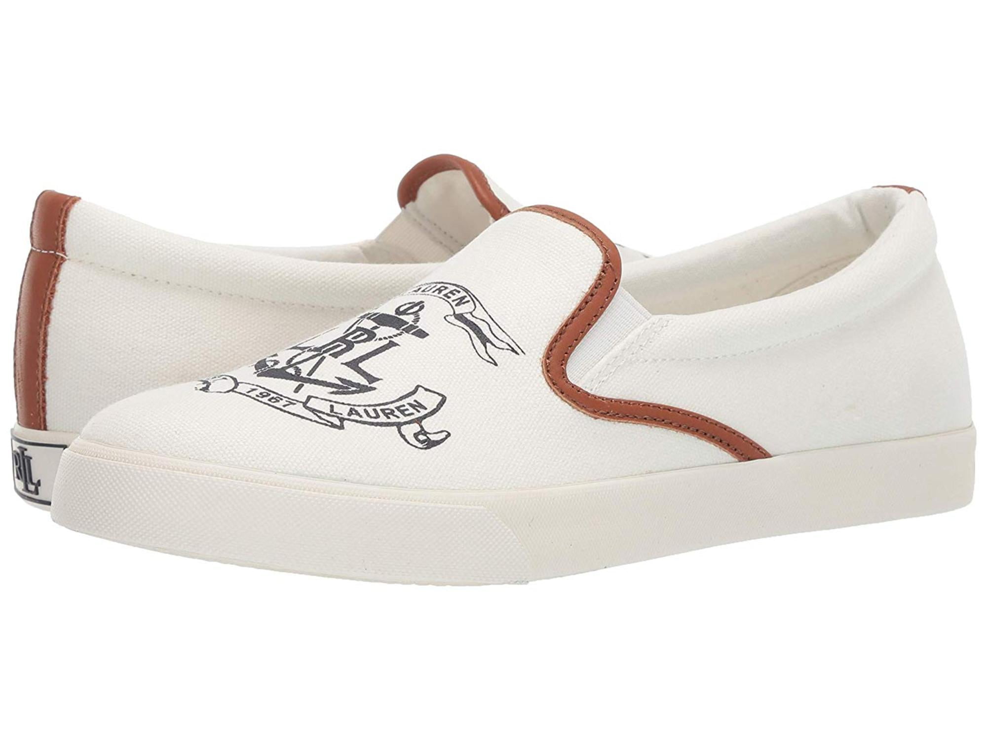 womens ralph lauren slip on sneakers
