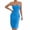 Sky Blue, variant on Lmueinov Women's Textured Strapless Tube Top Midi Dress, Slim Fit Bodycon Dress with Side Slit for Party and Daily Wear XS-L