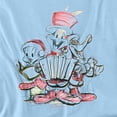 thumbnail image 2 of Looney Tunes Holiday Sketch Women's T Shirt, Light Blue, X-Large, 2 of 6