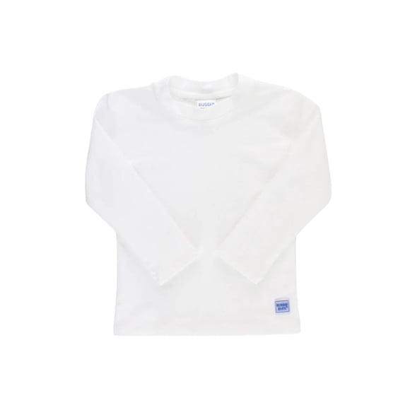 Rash Guard Rugged Butts, manga larga, color blanco, UPF 50+, 6-12 M