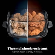 Ninja Crispi Glass Air Fryer 4-Qt, 4-in-1, Air Fry Bake Recrisp, Portable, Dishwasher Safe, FN101SG Sage