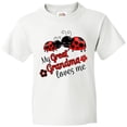 thumbnail image 3 of Inktastic My Great Grandma Loves Me with Cute Ladybugs Youth T-Shirt, 3 of 5