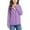 Purple, variant on ZyeKqe Girls Hoodie Jacket Zip up Fleece Warm Winter Coat Casual Solid Color Outwear Sweatshirts with Pockets