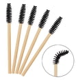 thumbnail image 2 of Desechables 100 Uds. Cepillos Desechables Para Pestañas, De Madera Desechable, Varitas Para Rímel, Extensión De Pestañas, Cepillo De Maquillaje Negro, 2 of 8