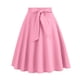 thumbnail image 2 of Karight Womens Midi Skirt Swing A-line Vintage Casual Elastic Wide Waist Flared Skirt with Belt, 2 of 5