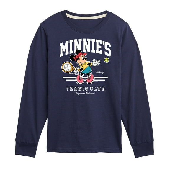 Disney - Minnies Tennis Club - Toddler And Youth Long Sleeve Graphic T-Shirt