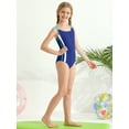 thumbnail image 6 of BULLPIANO 7-13 Years Girls Swimsuit Sport Athletic One Piece Swimsuit Tie Dye Bathing Suit Quick Dry Beach Swimwear, 6 of 9