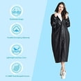 thumbnail image 4 of Cfowner Raincoat for Adults, 2 Pack Portable EVA Rain Coats Reusable Rain Poncho with Hood and Elastic Cuff Sleeves, 4 of 6