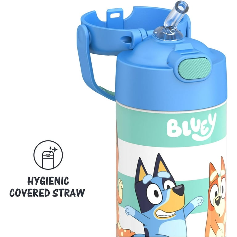 BLUEY 子ども用水筒と塗り絵セット THERMOS FUNTAINER Toddler's Leak Proof 12 Ounce Stainless