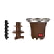 thumbnail image 2 of Fuente de fondue de chocolate de tres niveles, 35 vatios, 21 cm de altura con torre, aspecto retro, 2 of 4