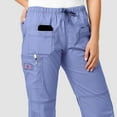 thumbnail image 2 of Wink WonderFLEX Women's Faith Multi-Pocket Cargo Scrub Pant, Ceil Blue, S, 2 of 5