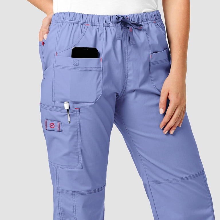 WonderWink Faith - Pantaloni Cargo Multitasche da Donna