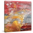thumbnail image 3 of Parvez Taj Pt-Sepfash-78-C-24 24" X 24" "Yellow Ride" Art Print On Stretched Canvas, 3 of 7