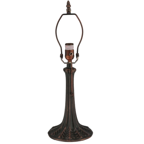 Meyda Tiffany 10475 Leaf 11" Tall Lamp Base - Bronze