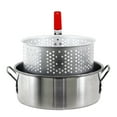thumbnail image 4 of Chard 10.5 Qt. Aluminum Pot With Strainer Basket, 4 of 5
