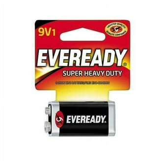 Eveready Super Heavy Duty Battery 9V Pack of 2, Long-Lasting