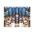 thumbnail image 1 of BSDHOME Chiens Prendre Photo Fenêtre Rideau Cuisine Rideau 26x39 Pouces (Deux Pièces), 1 of 3