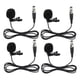 thumbnail image 1 of Conjunto de 4 Micrófonos de Solapa Hugo XLR de 4 Piezas para Teléfono Inteligente Videocámara PC, 1 of 10