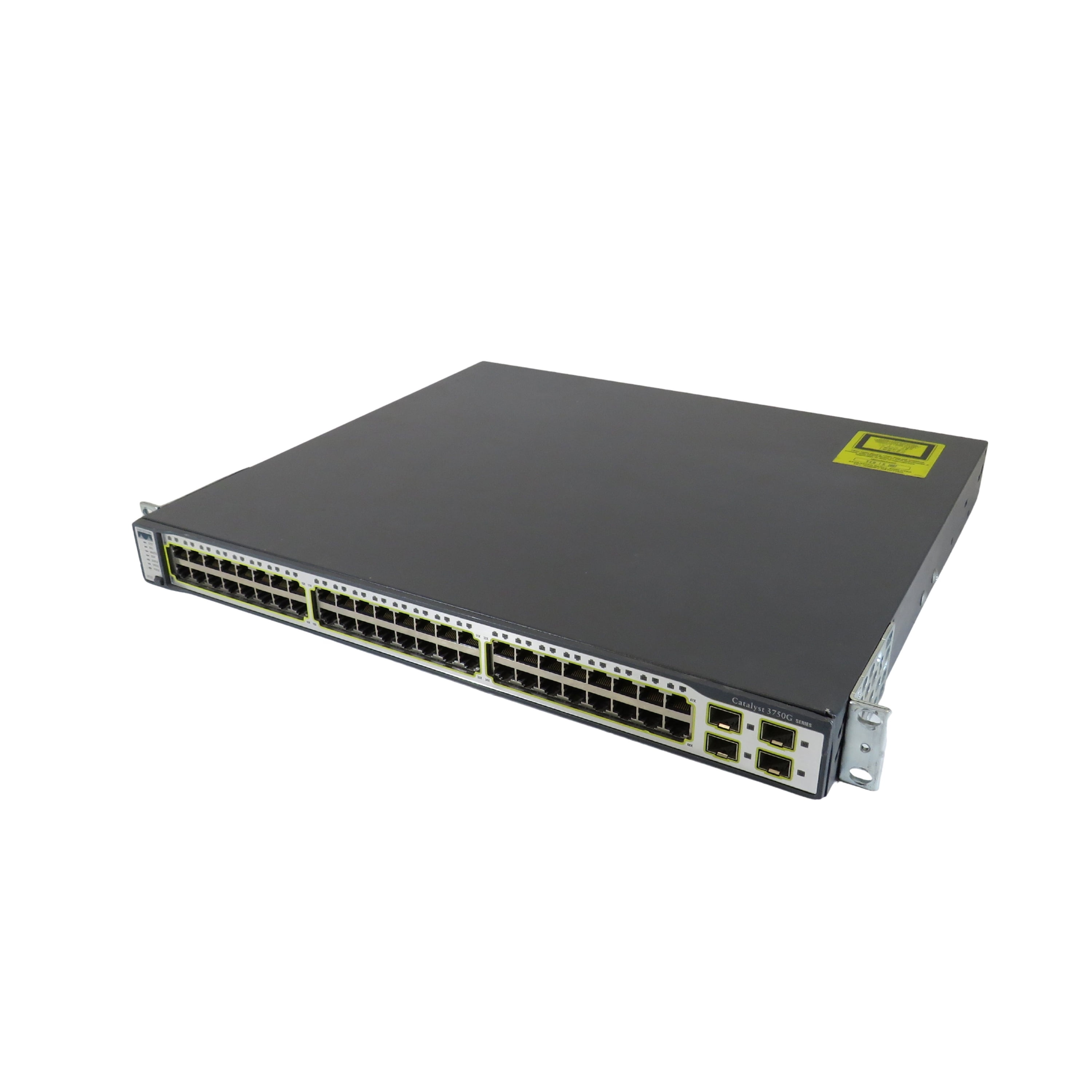 Pre-Owned Cisco WS-C3750G-48TS-S Catalyst 3750 48 10/100/1000T + 4 SFP Network Switch (Good)