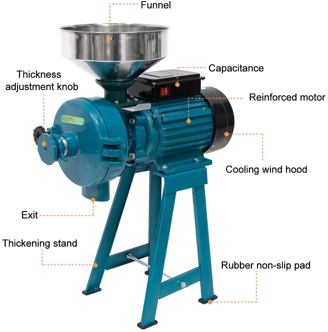 GRN-115 Electric Corn Mill and Coffee Grinder
